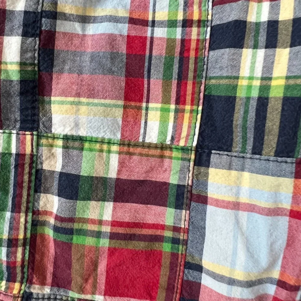Talbots Kids Madras Patchwork Summer Shorts Sz 5